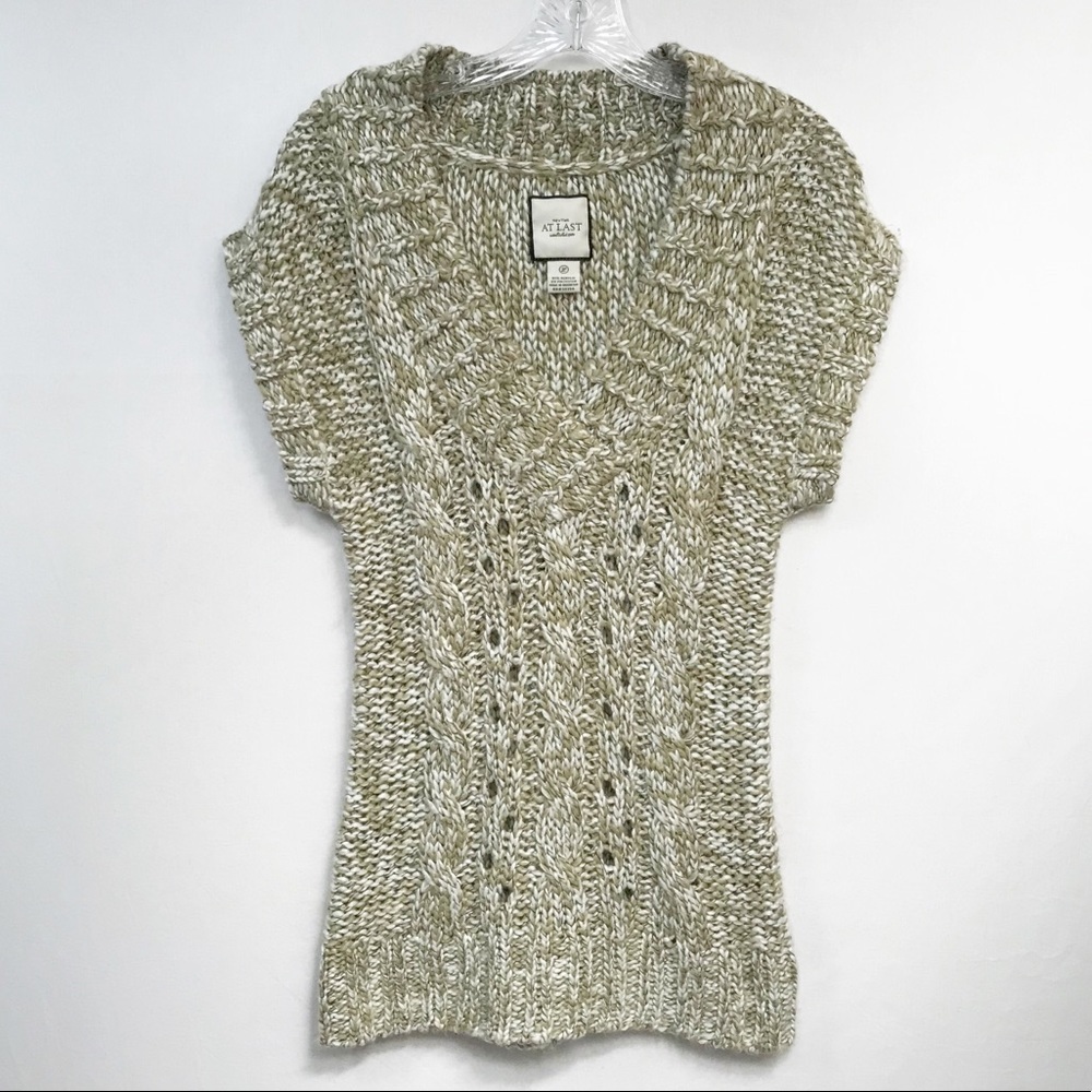 At Last Knit‎ Sweater Womens Size Large Cable